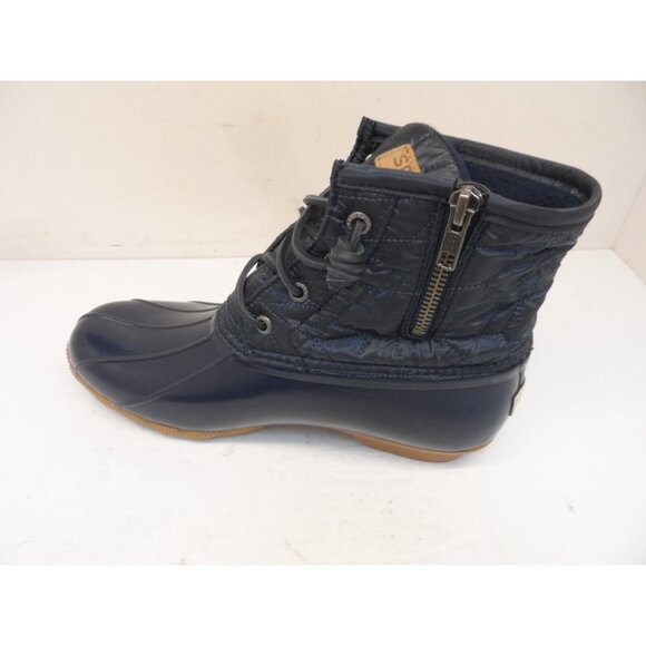 Sperry Women's STS82681 Saltwater Nylon Quilt Rain Boot Navy Size 8M - Picture 6 of 9